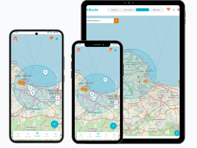 Brikoula app mobile preview