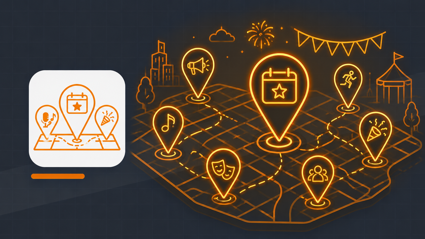 Event pins on Brikoula: see what's happening around you, while it's happening